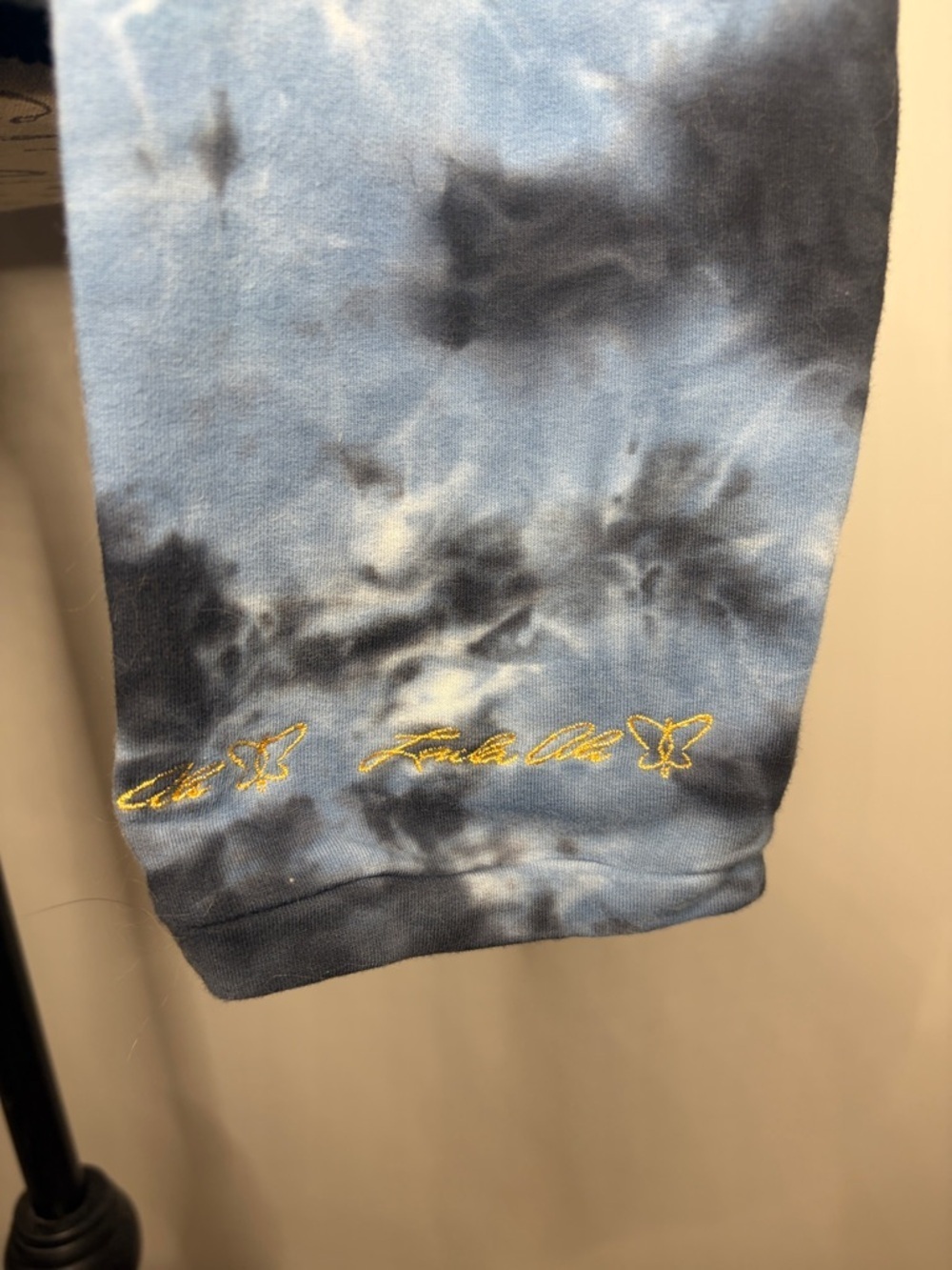 Laila Ali stretch cotton pullover ruched cinched tie dye pullover hoodie XL - Picture 5 of 13